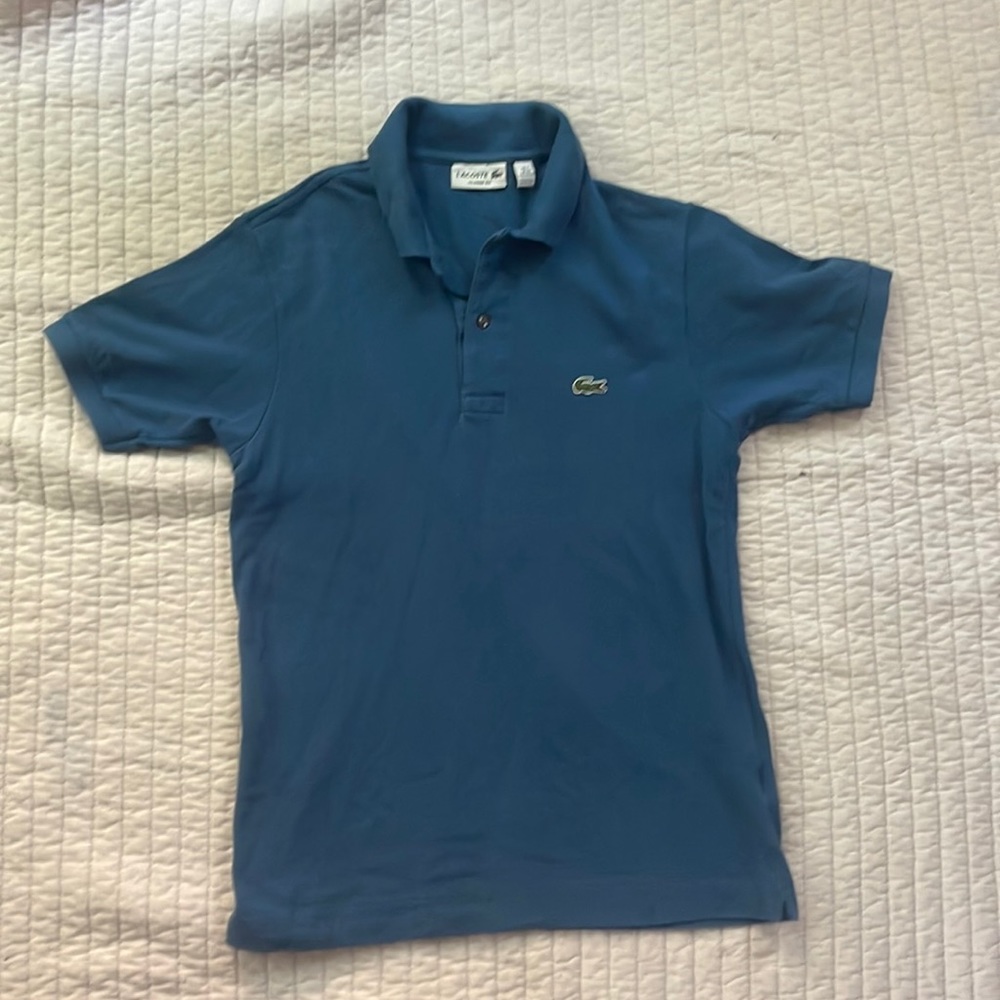 Men’s Lacoste marine blue polo. Size 2 (x-small)